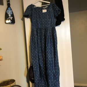 Christy dawn Scarlet dress in indigo daisy field
